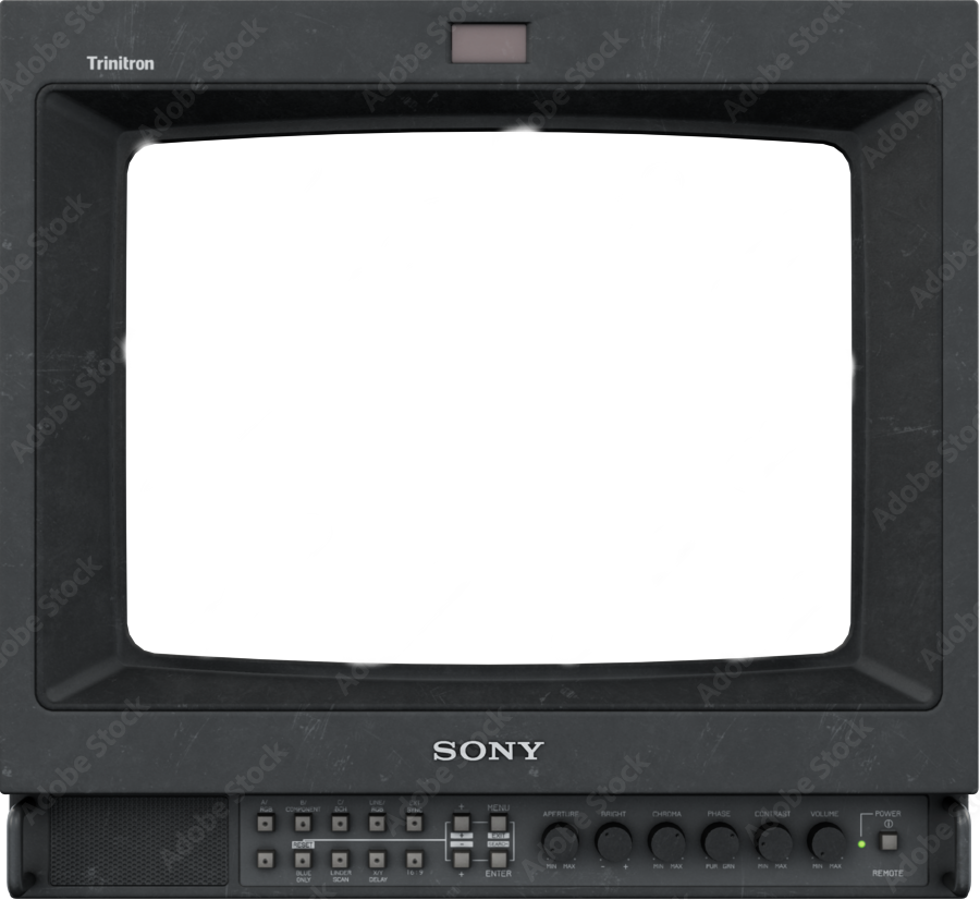 An old style television