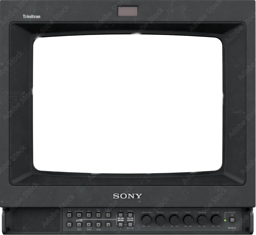 An old style television